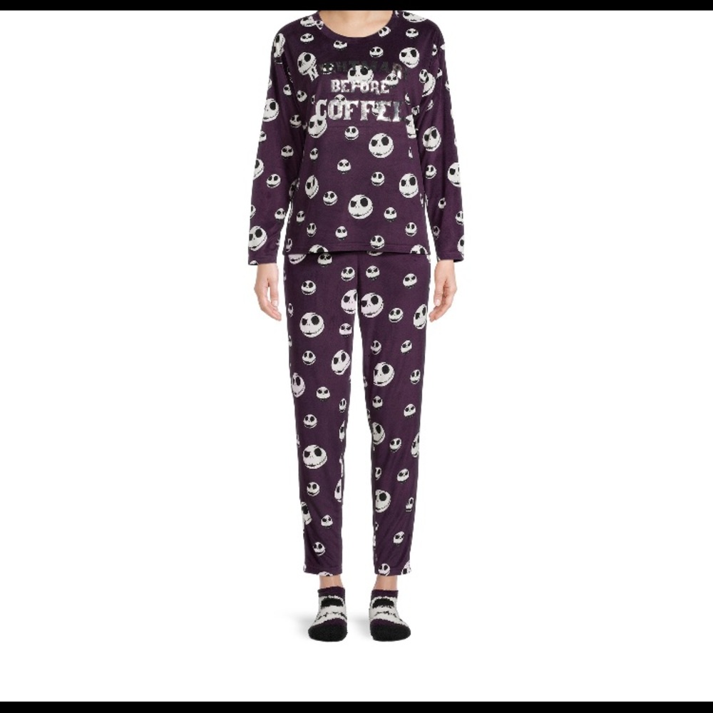 Disney nightmare before Christmas 3pc pj set size L